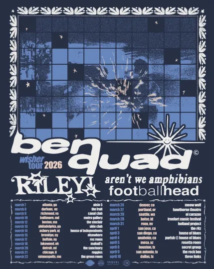 Ben Quad Wisher Tour 2026 Dates List Kicks Off In Atlanta GA Poster