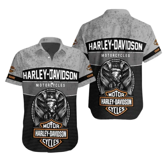 Discover Harley Motor Racing Davidson Casual Button Down Shirt Unisex Adults