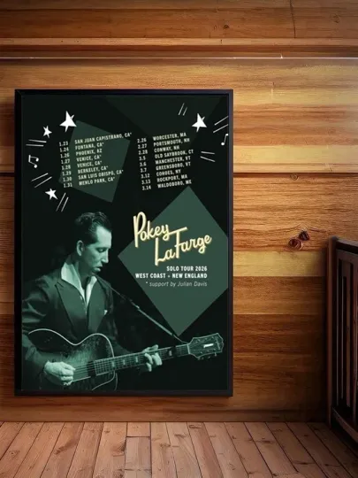 Discover Pokey LaFarge West Coast & New England Solo New Tour 2026 Poster
