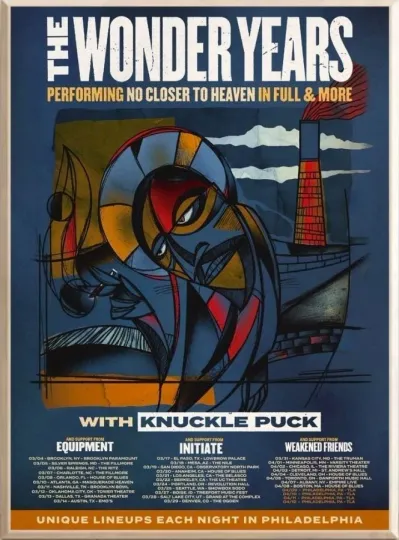 Discover The Wonder Years No Closer to Heaven Tour 2026 Poster