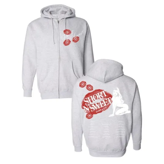 Discover Sabrina Carpenter Short n' Sweet 2025 Tour Zip Hoodie Unisex