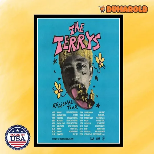 Discover The Terrys Regional Tour 2025-2026 Poster Home Decor, Wall Art, Fan Gift