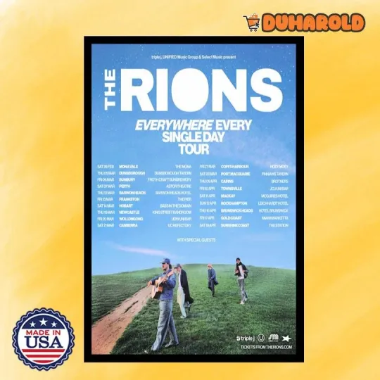 Discover NEW The Rions Every Where Every Single Day Tour 2026 Limited Poster