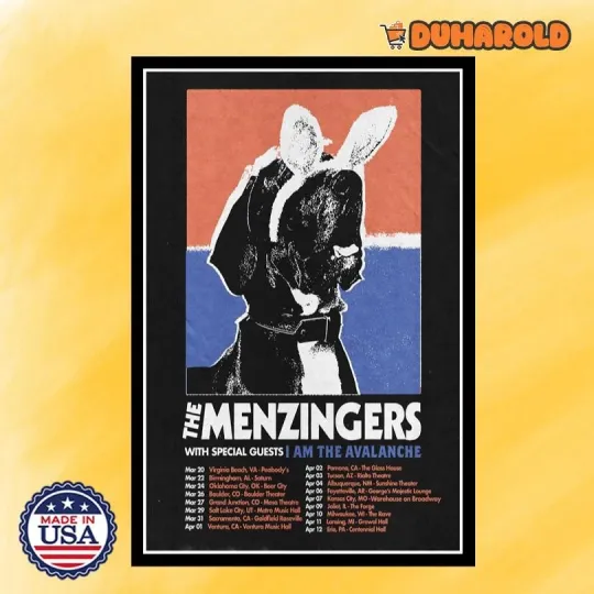 Discover NEW The Menzingers March & April Tour 2026 New Poster Home Decor, Wall Art