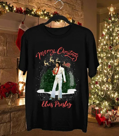 Discover Merry Christmas Elvis Presley T-Shirt