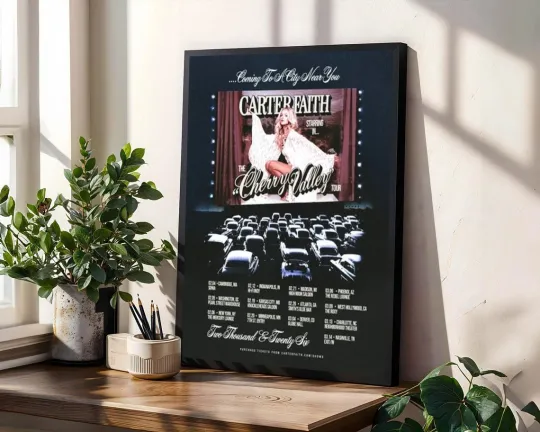 Discover Carter Faith The Cherry Valley Tour 2026 Poster