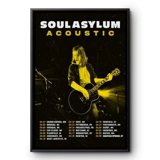 Discover Sou.l Asylum Acoustic Tour 2026 Live Concert Poster Print