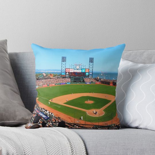 San Francisco South Beach Ballpark Pillow