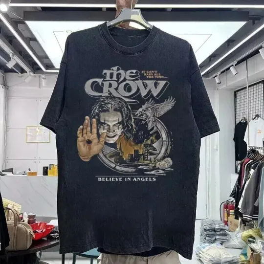 Discover The Crow Movie Black Cotton Unisex T-Shirt Short Sleeve