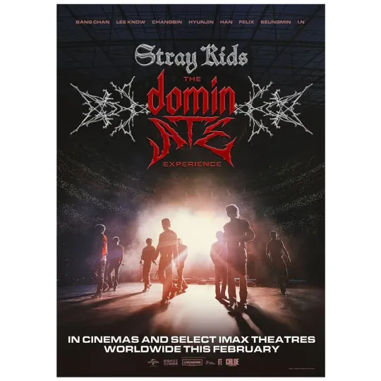 Discover Stray Kids The DominATE Experience World Tour February 2026 Concert Poster