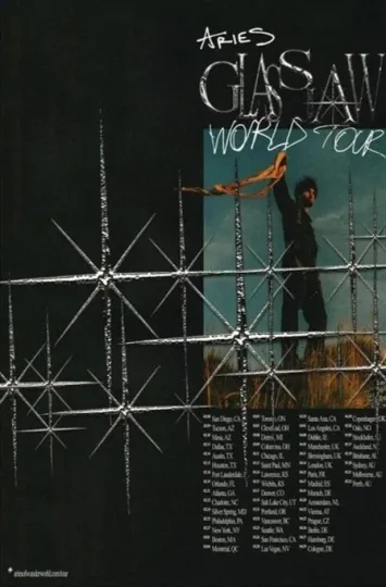 Discover Aries Glass Jaw World Tour Announced 2026 Poster