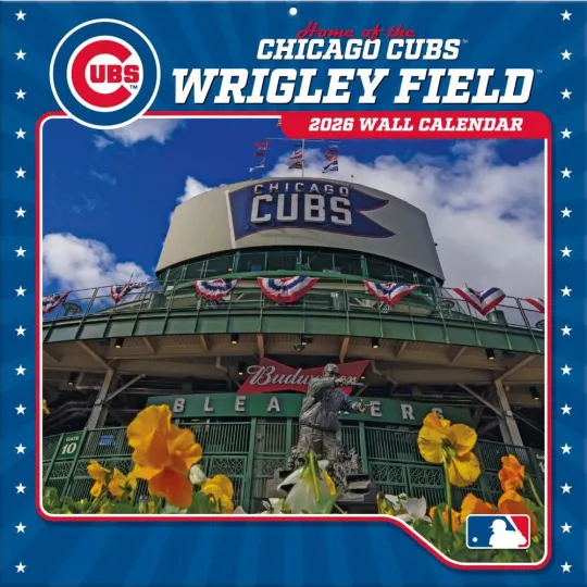 Discover Turner Licensing,  MLB Wrigley Field 2026 Wall Calendar, 12'' X 12'', 12-Month C