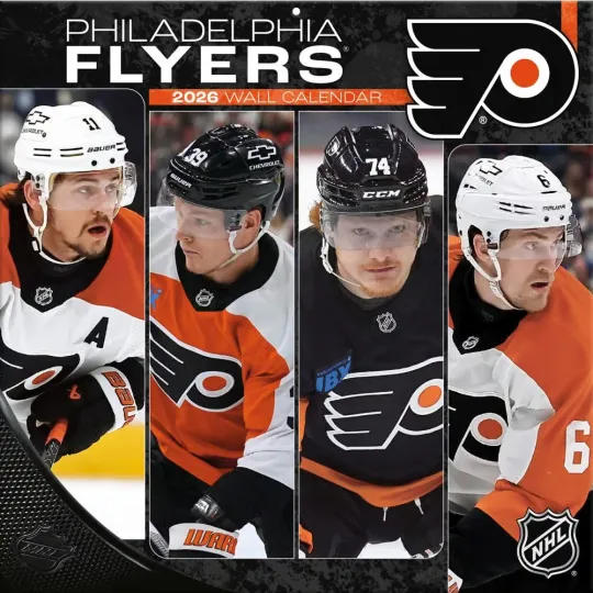 Discover Turner Licensing,  NHL Philadelphia Flyers 2026 Wall Calendar, 12'' X 12'', 12-M