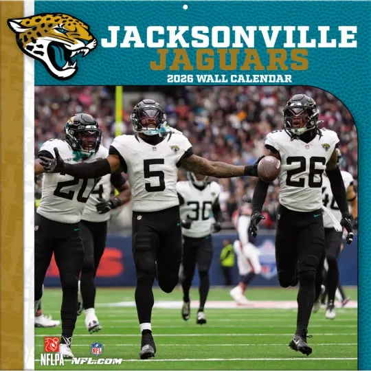 football Jacksonville 2026 Wall Calendar