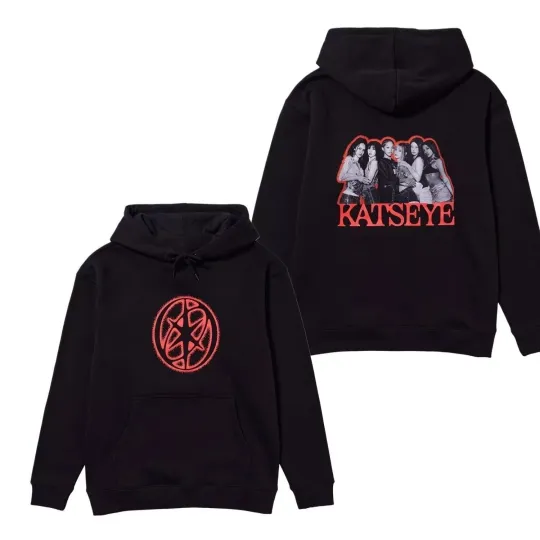 KATSEYE Icon Group Tour Concert Unisex Double Sided Hoodie