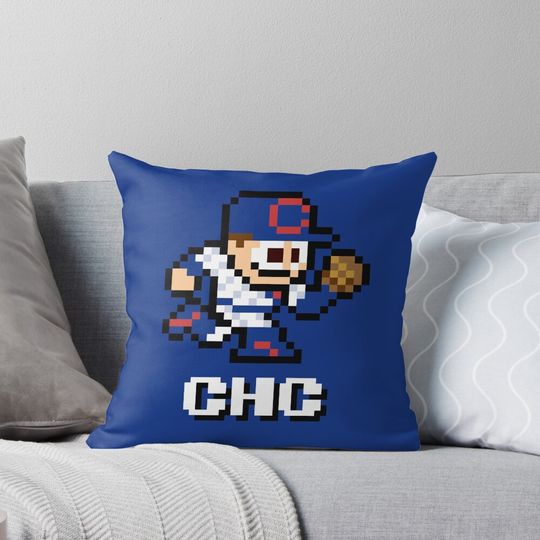 Chicago (8-bit Player + Initials) Pillow