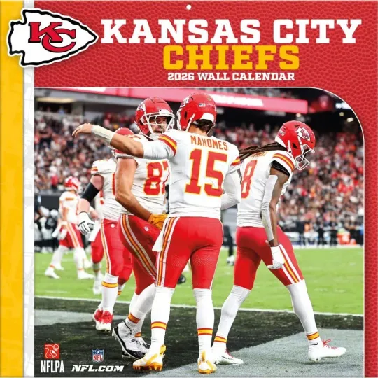 Discover football Kansas City 2026 Wall Calendar