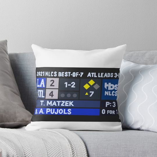 Discover Tyler Matzek Game 6 Scoreboard Pillow