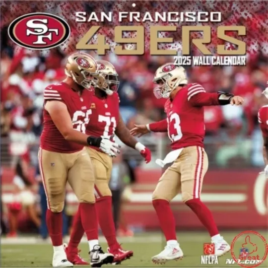 Discover football San Francisco 2026 Team Wall Calendar