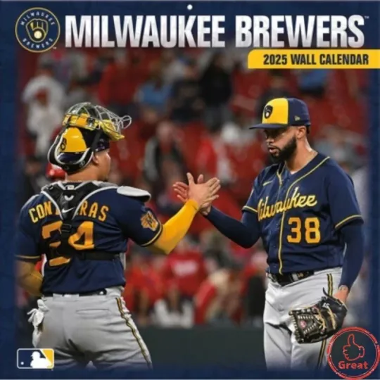 Discover Milwaukee Baseball 2026 Team Wall Calendar
