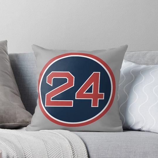 Discover Manny Ramirez #24 Jersey Number Pillow