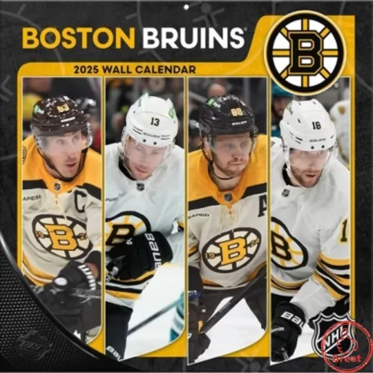 Discover Boston Hockey 2026 Team Wall Calendar
