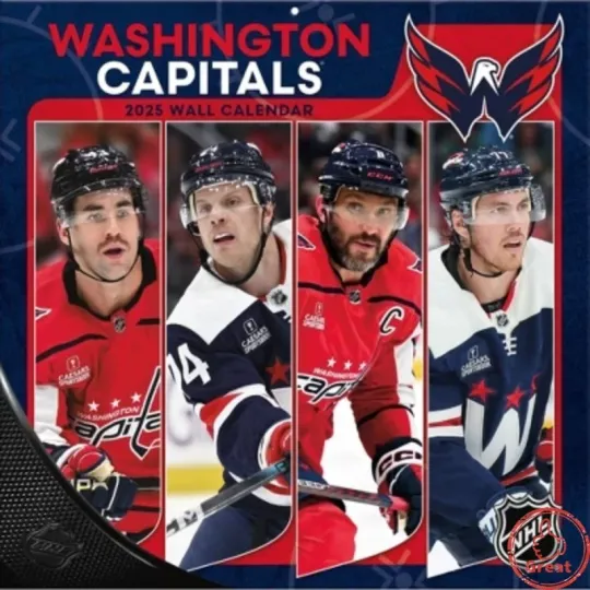 Discover Washington Hockey 2026 Team Wall Calendar