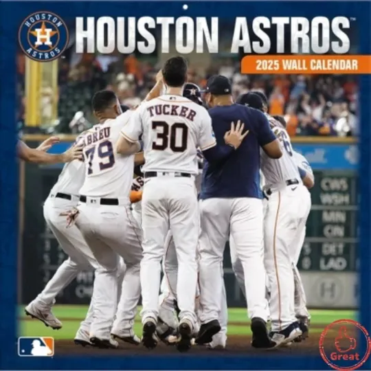 Discover Houston Baseball 2026 Team Wall Calendar