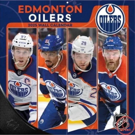 Discover Edmonton Hockey 2026 Team Wall Calendar