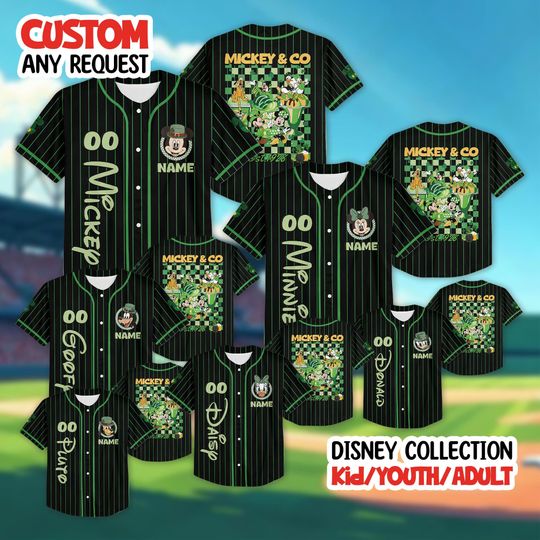 Discover Custom Disney Castle St. Patrick's Day Jersey, Disney Kids St.Patrick's Day Shirt, Disneyland Magic Kingdom Shamrock, Girls St.Patrick's Day