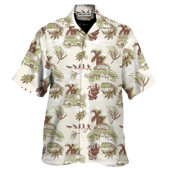 Scooby Doo Mystery Machine Tropical Hawaiian Shirt