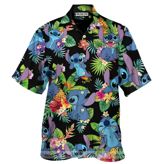 Discover Stitch Aloha Hawaiian Shirt For Men Women
