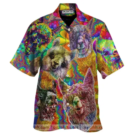 Discover Llama Hawaiian Shirt For Men Women