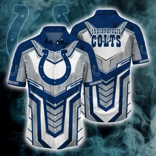 Discover Indianapolis Colts Sunset Gridiron Hawaiian Shirt