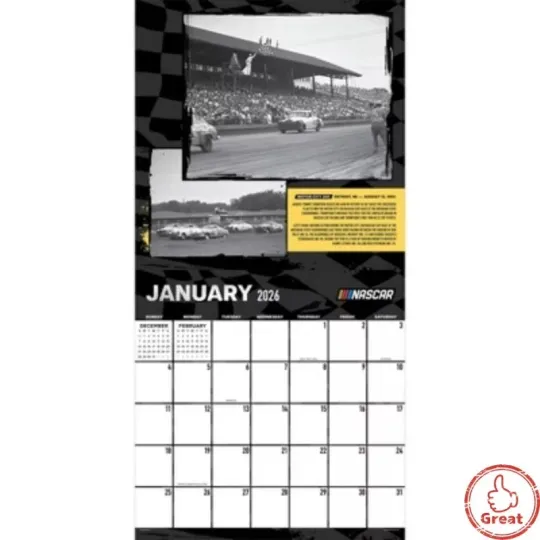 Discover TF Publishing  2026 Nasscar Best Races Wall Calendar