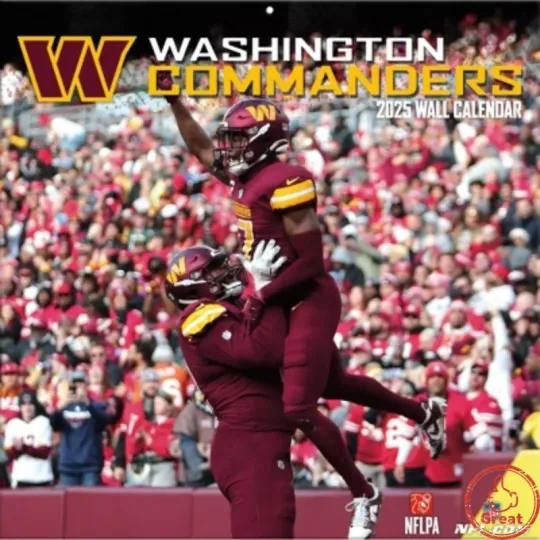 Discover football Washington 2026 Team Wall Calendar