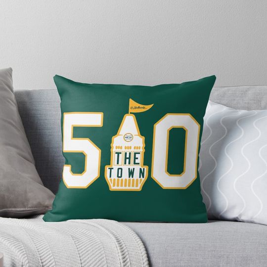 Discover 510 Oakland baseball Pillow