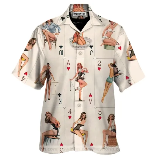 Discover Sexy Woman Card Hawaiian Shirt For Men Women