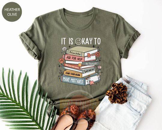 Discover It Is A Okay Shirt, Mental Health Shirt, Teacher Shirt, Mental Health Matters, Bookish Shirt, Motivation Shirt, Be Yourself Shirt