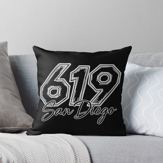 Discover 619 San Diego  Pillow