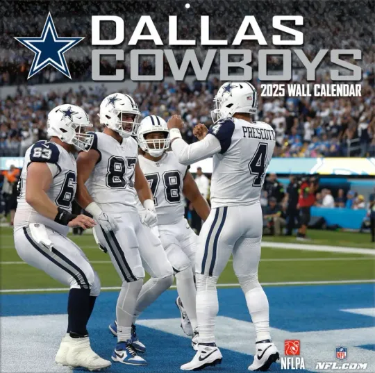 Discover Dallas Cowboys 2025 WALL CALENDAR