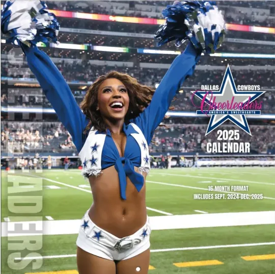 Discover Dallas Football Cheerleaders 2025 Wall Calendar