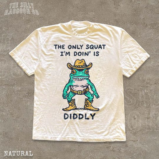 Discover Funny Cowboy Frog Meme Shirt For Men Women Sarcastic Gym Workout Gift