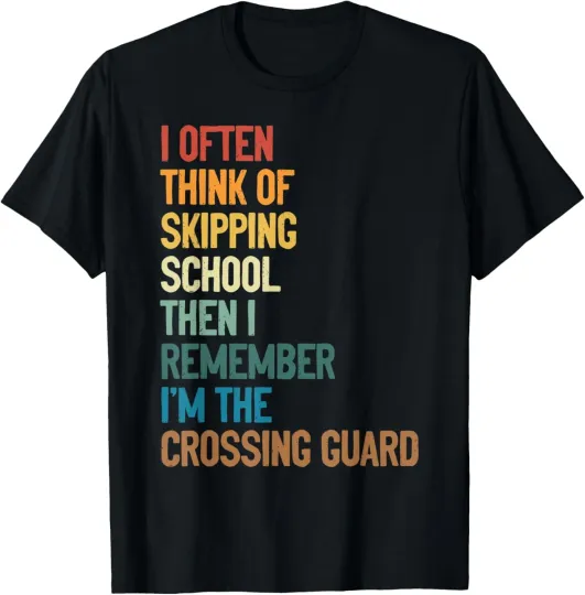 Discover School Crossing Guard â€“ Street Crossing Safety Funny Saying T-Shirt