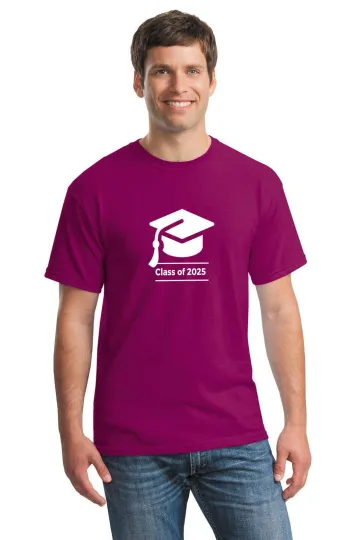 Discover Class of 2025 Graduation T-Shirt â€“ Gildan 5000 Heavy Cotton Unisex Tee with Ca