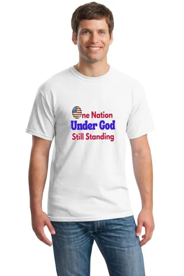 Discover One Nation Under God unisex T-Shirt â€“ Gildan 5000 | Patriotic Tee for Men & Wo