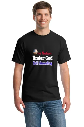 Discover One Nation Under God unisex T-Shirt â€“ Gildan 5000 | Patriotic Tee for Men & Wo