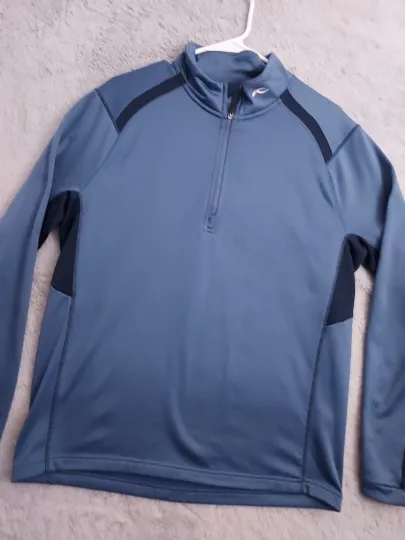 Discover Kjus Pullover Mens Medium Quarter Zip Waffle Thermal Grid Performance Golf M 50