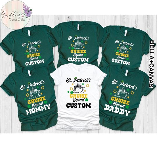 Discover Custom St. Patrick's Day Cruise Squad Shirts, Family Matching Vacation