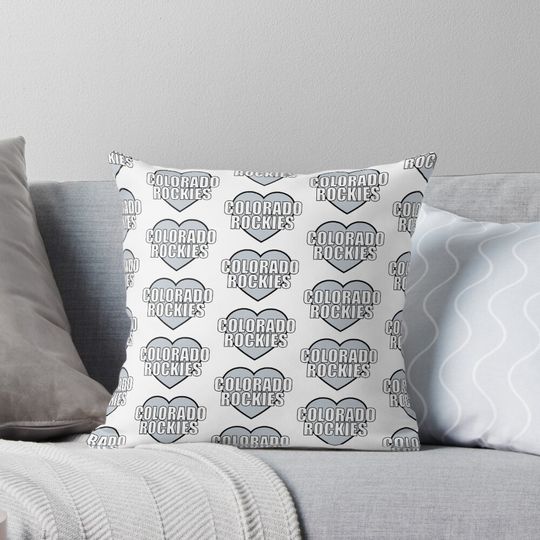 Discover Colorado Rockies Heart Pillow